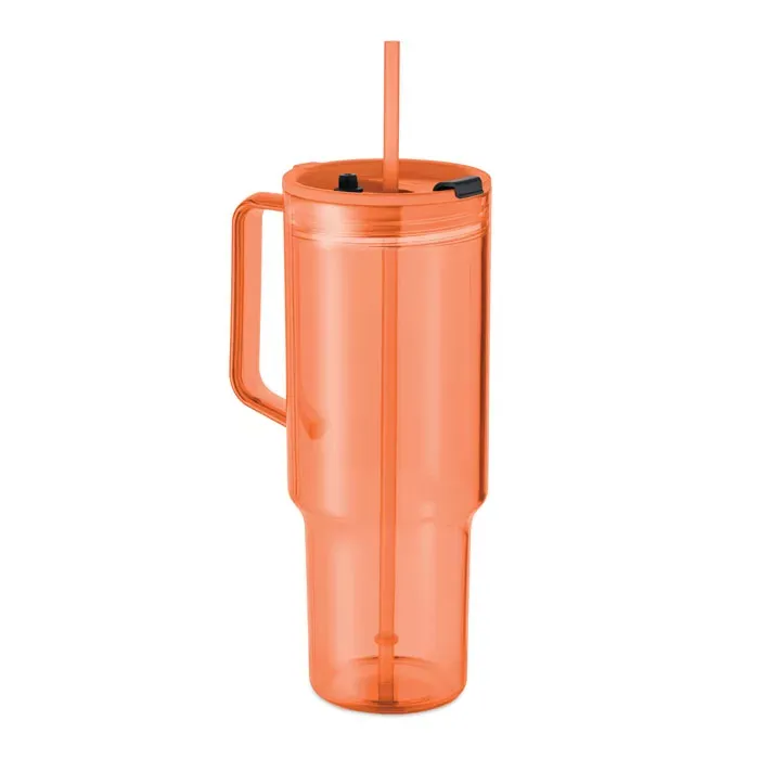 3BPRO MO2964 bicchiere RPET 1200 ml con cannuccia