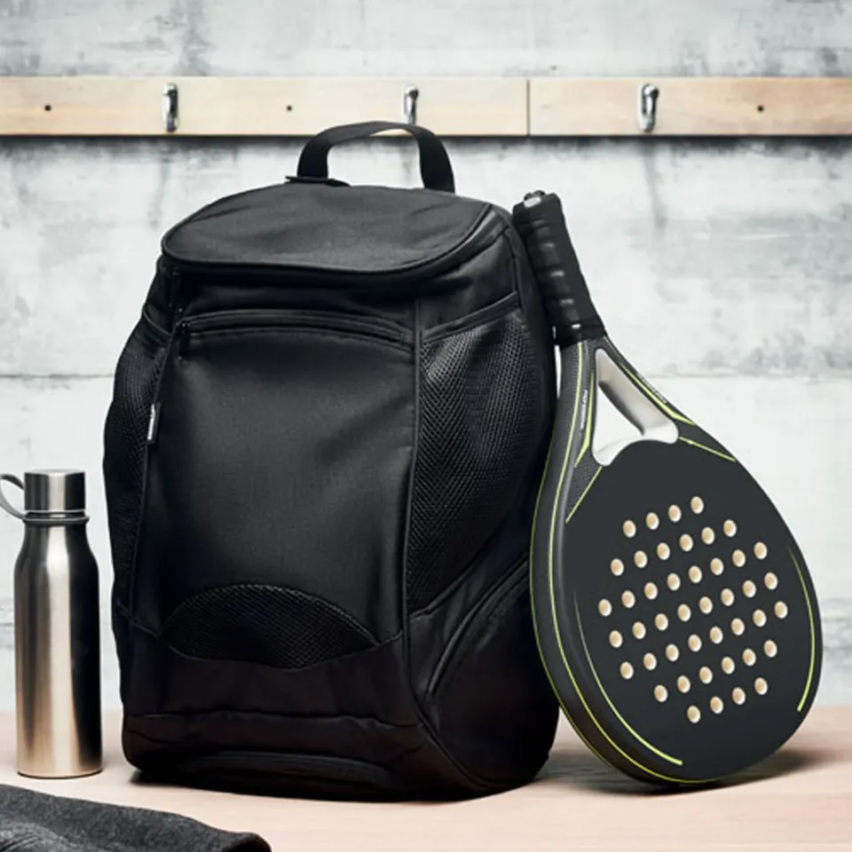 3BPRO MO6325-03 Zaino Sport RPET da Padel Nero
