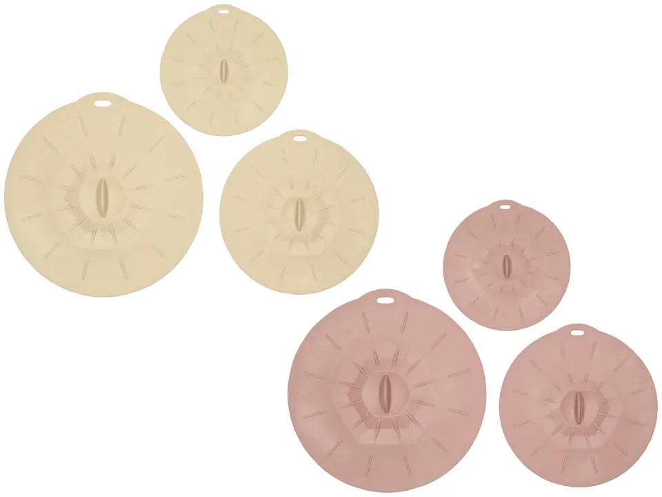 Wibra Set 3 Coperchi in Silicone per Pentole