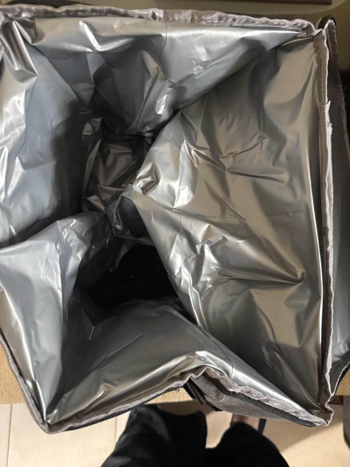 Kaefuys Borsa termica 33L con tracolla caldo-freddo grigia