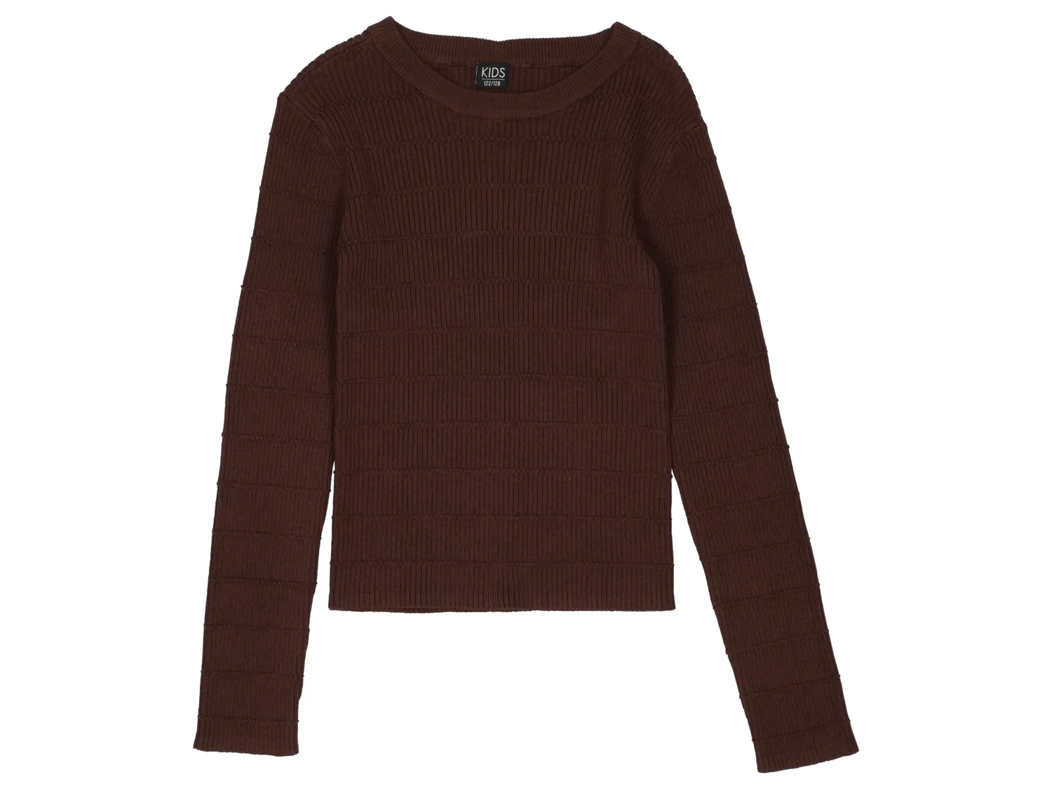 Wibra Maglia Bambina Manica Lunga in Maglia a Coste