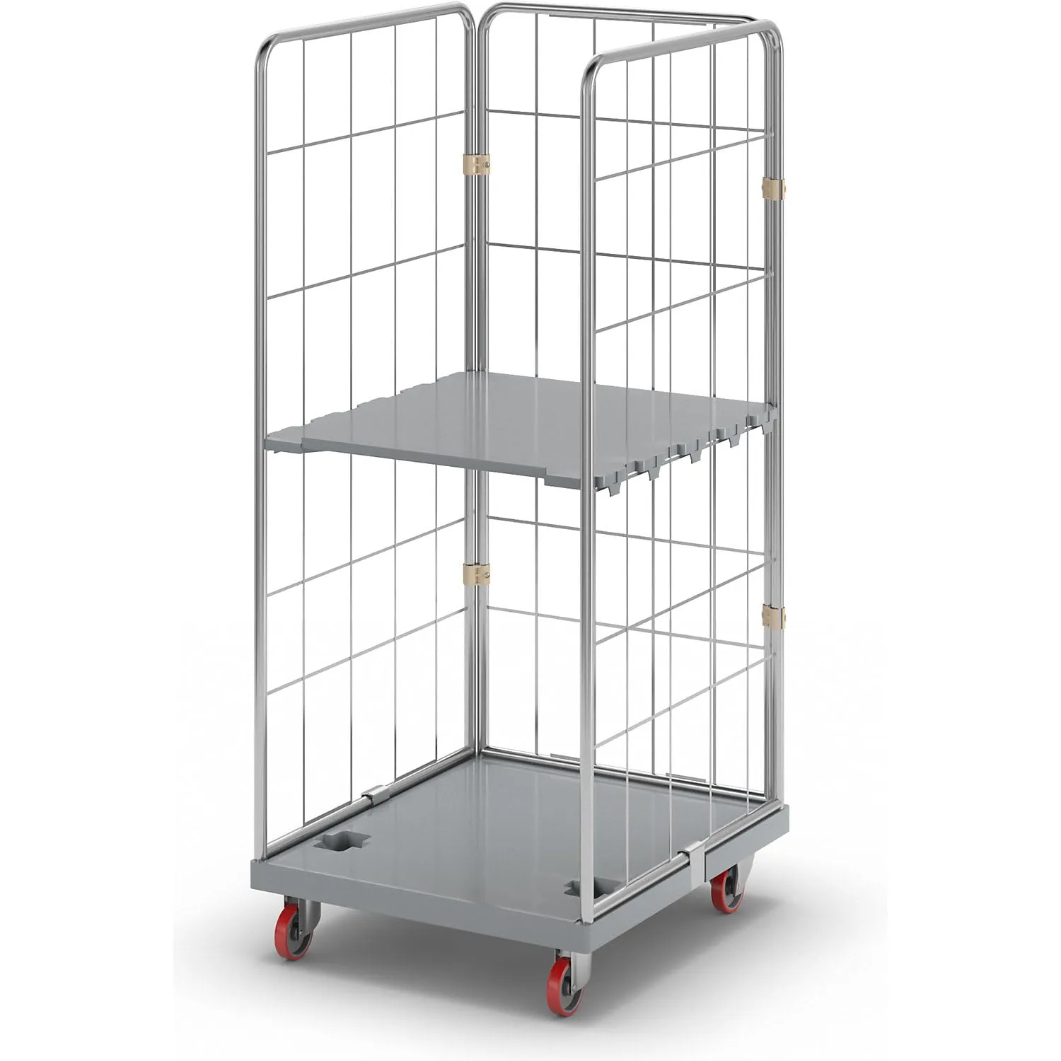 Eurokraft Pro Rollcontainer Igienico Inox 500 kg 3 Sponde