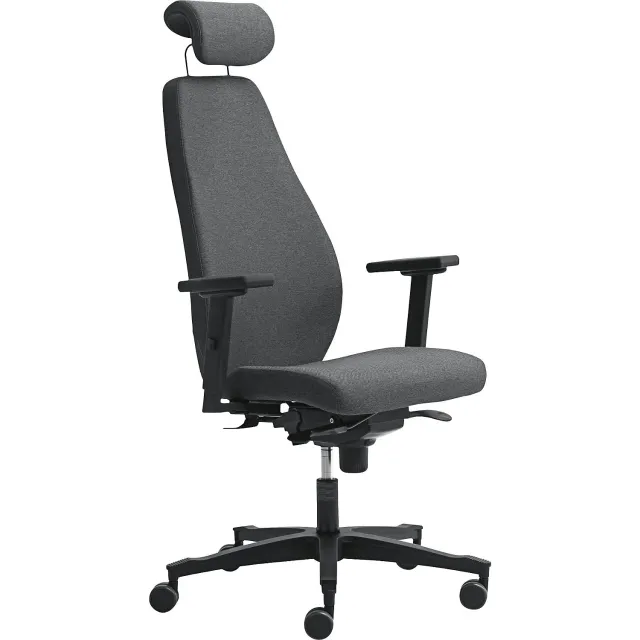 Kaiserkraft sedia da ufficio ergonomica con poggiatesta