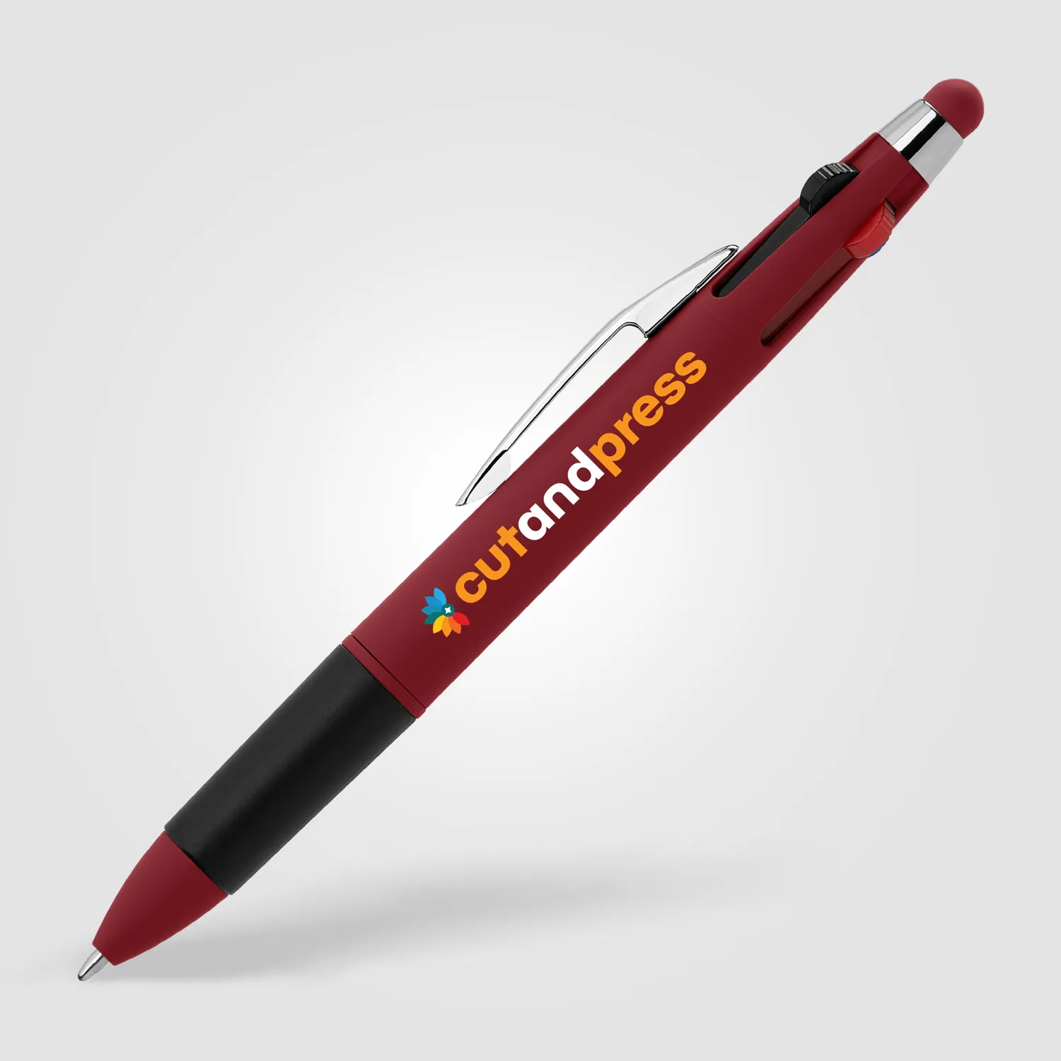 3BPRO AGR Quattro Softy penna 4 colori con touch gommata
