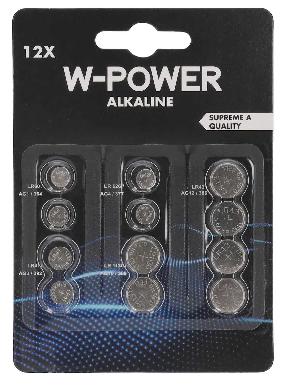 Wibra Batterie a Bottone 12 Pezzi Manganese Litio