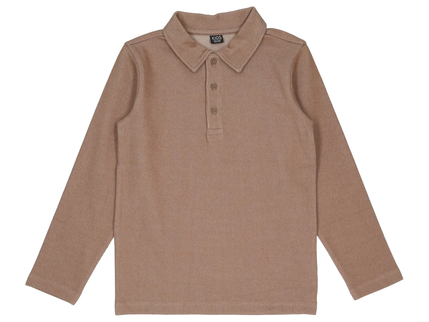 Wibra polo bambino manica lunga cotone elasticizzato