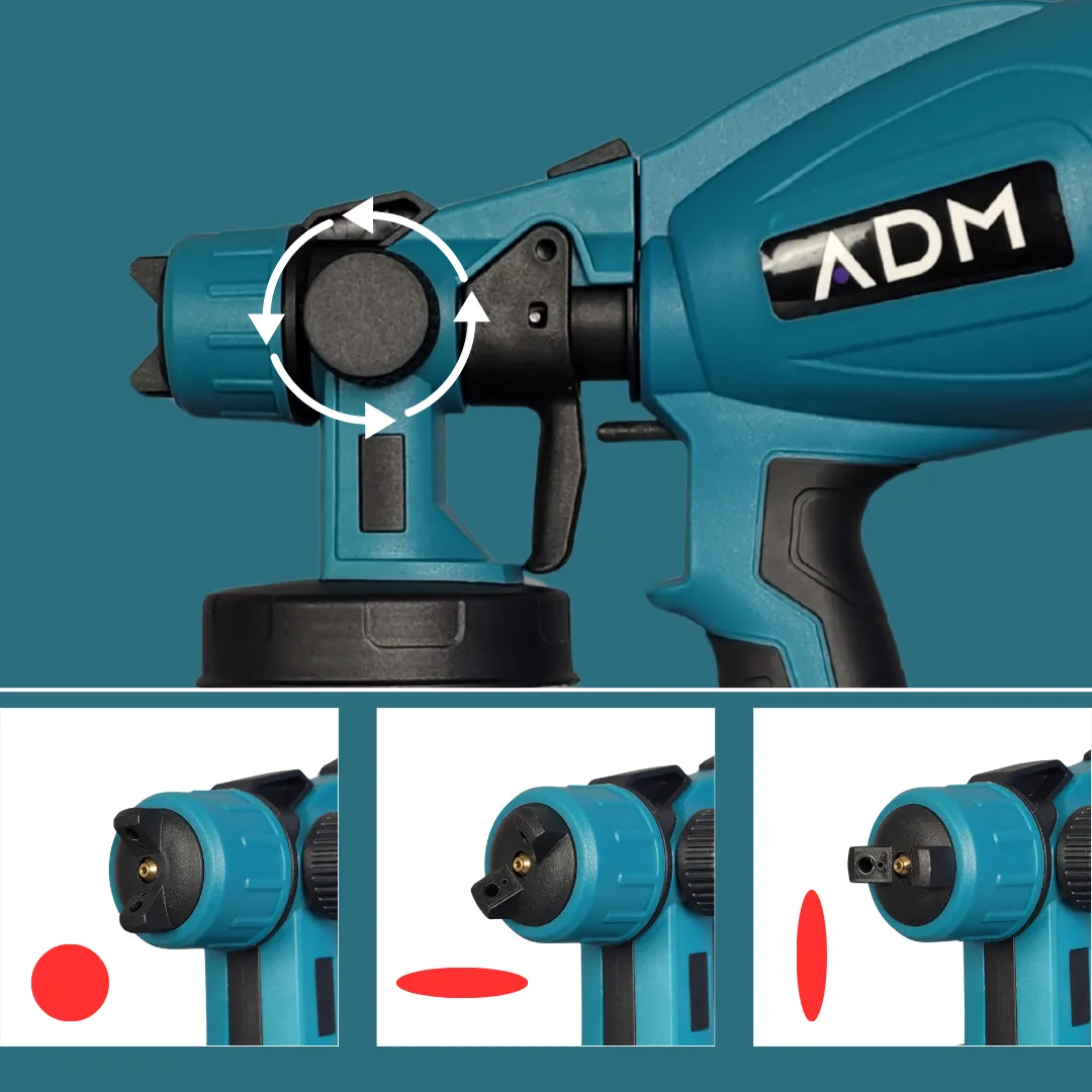ADAMANTA ADM 537 Pistola a Spruzzo a Batteria 21V 800 ml