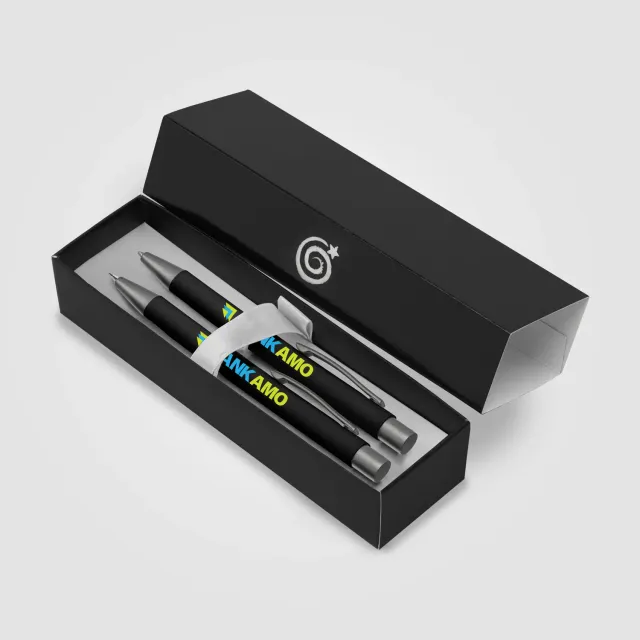 3BPRO Bowie set penna e portamine in metallo personalizzato