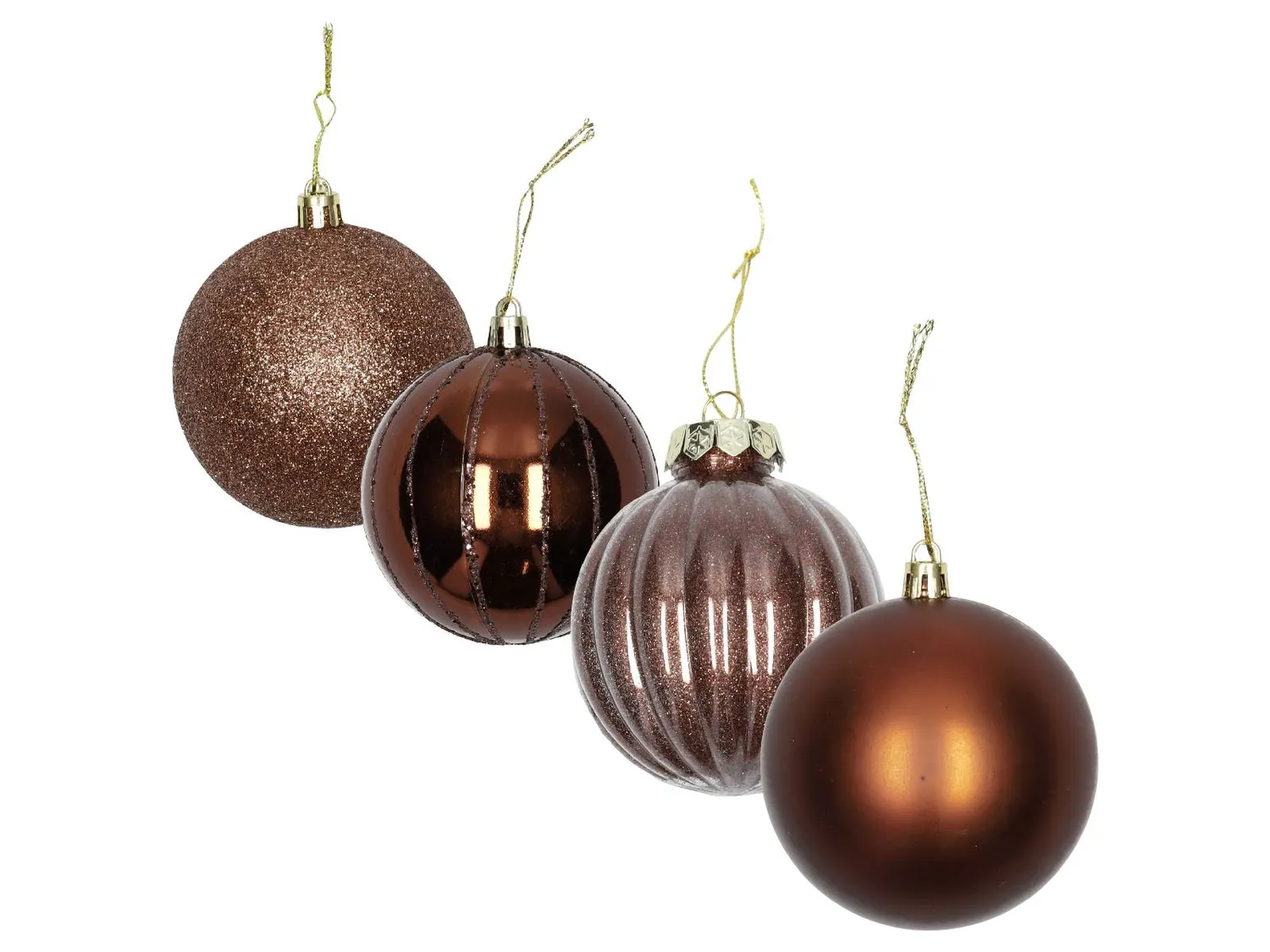 Wibra Palline Natale Glitter 8cm 12 Pezzi plastica