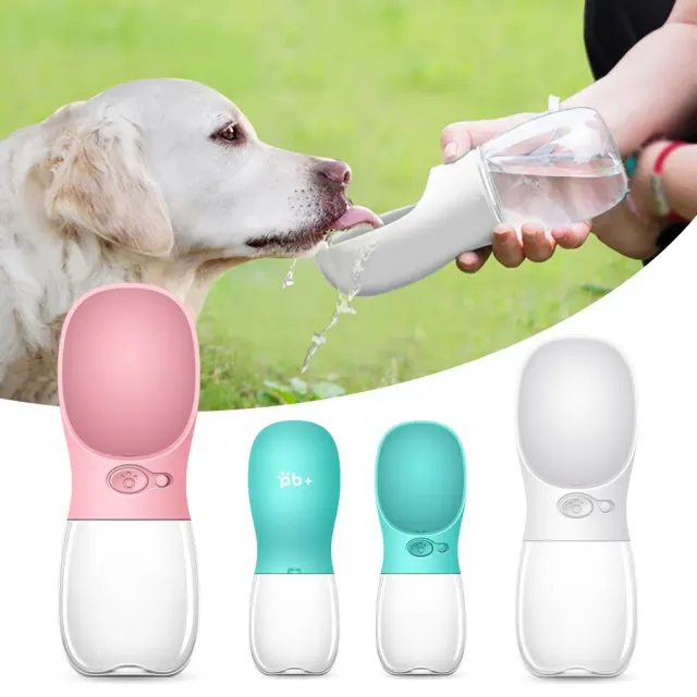 ADAMANTA borraccia cane portatile 350 ml con ciotola
