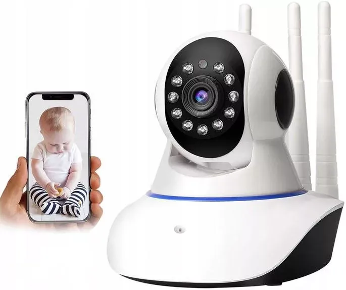 ADAMANTA 369 Telecamera WiFi Bambini HD Visione Notturna