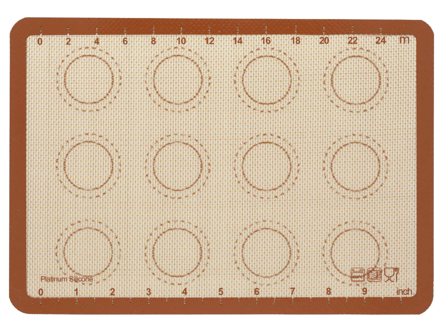 Wibra tappetino silicone forno 30 x 21 cm graduato