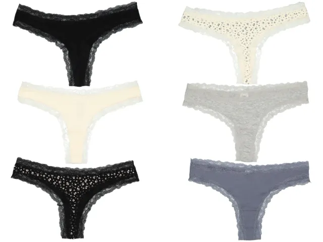 Wibra perizomi donna pizzo 3 pezzi modal