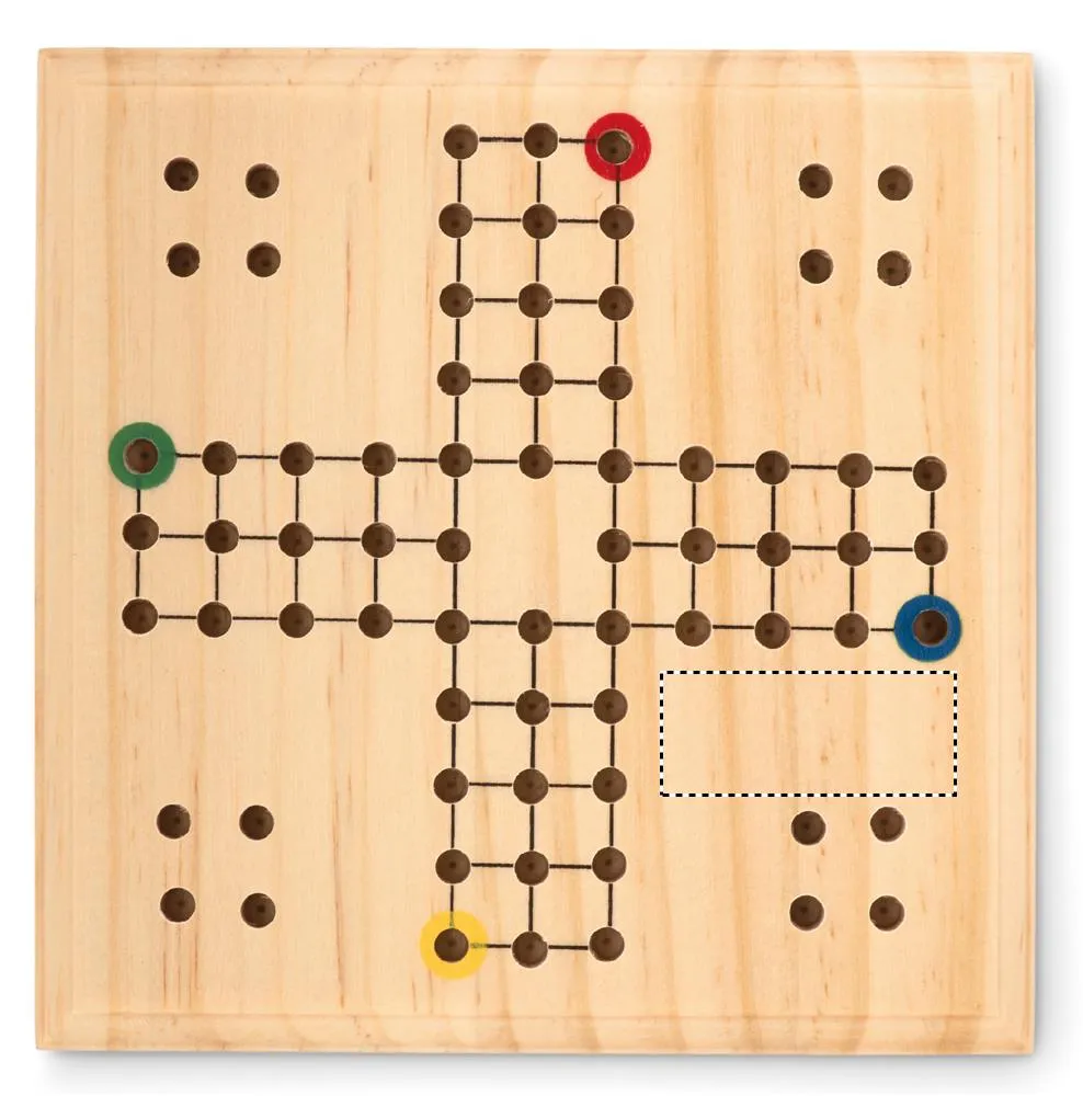 3BPRO MO6110-40 gioco Ludo in legno 12x12 cm