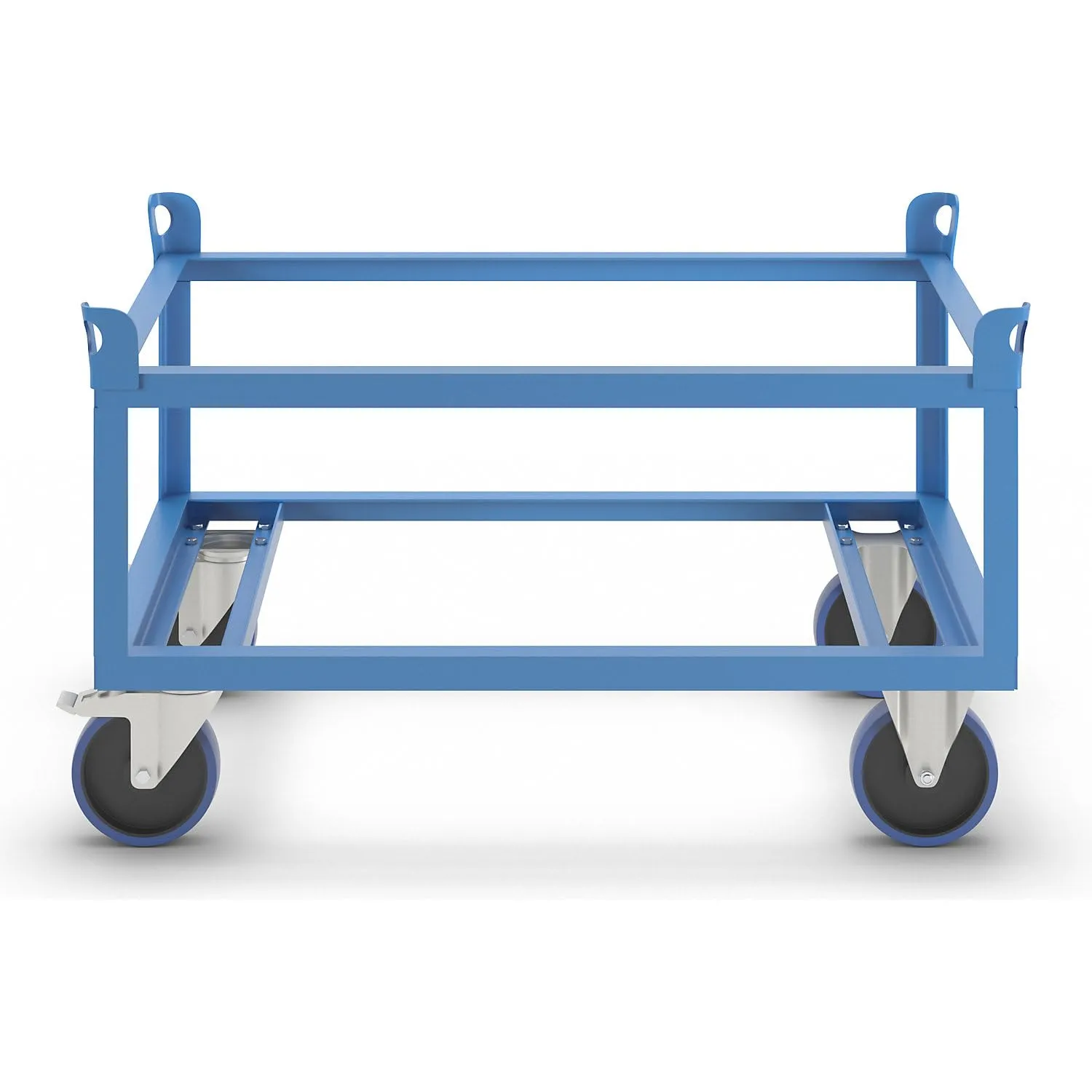 Eurokraft Pro Telaio con Rotelle Acciaio 1000 kg Blu