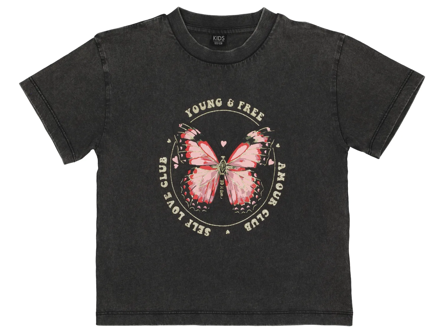 Wibra T-shirt bambina farfalla cotone