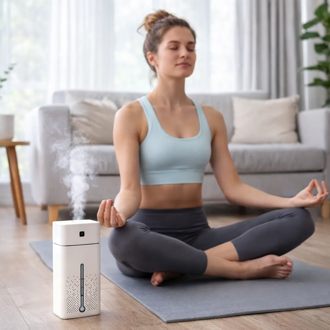 ADAMANTA Big Air umidificatore a ultrasuoni 1L per allergie