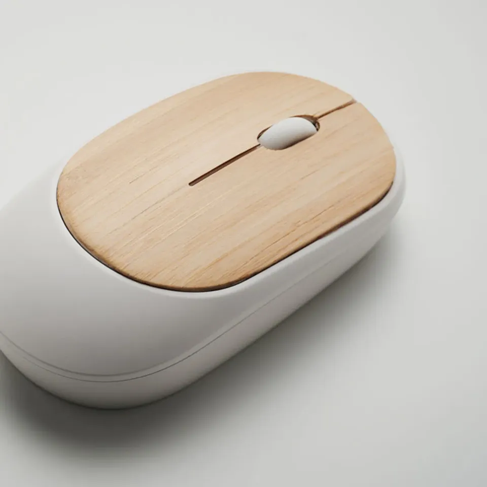 3BPRO MO2085-06 mouse ottico wireless in bambù
