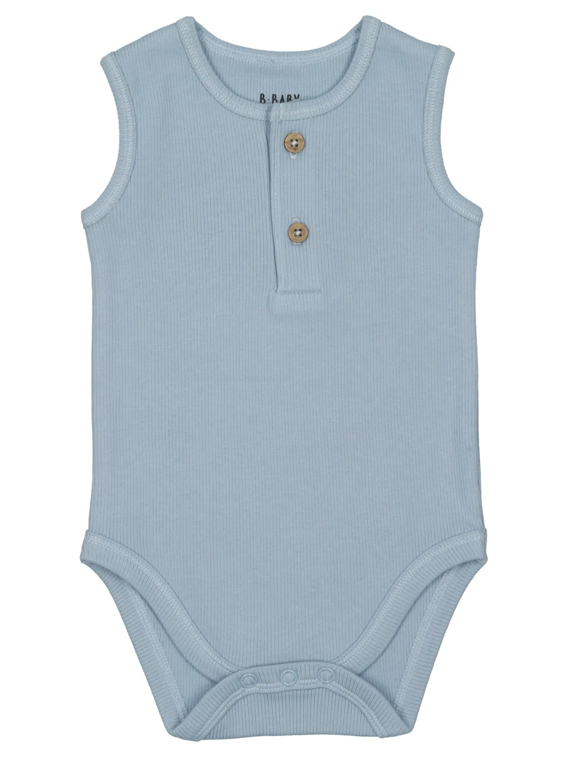 Wibra Pagliaccetto Neonato Henley Costina Cotone Smanicato