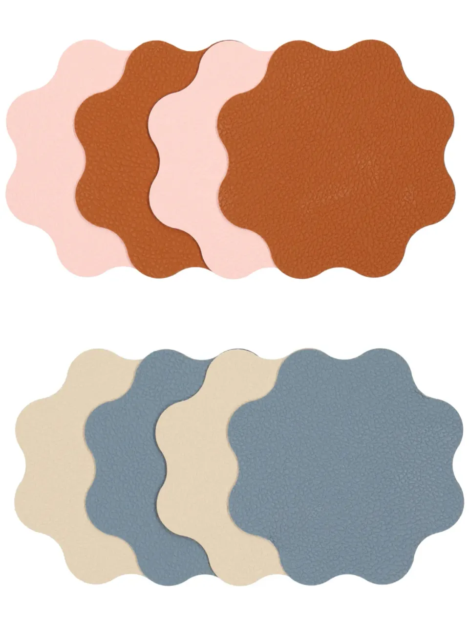 Wibra Sottobicchieri Ondulati 4 Pezzi in PVC