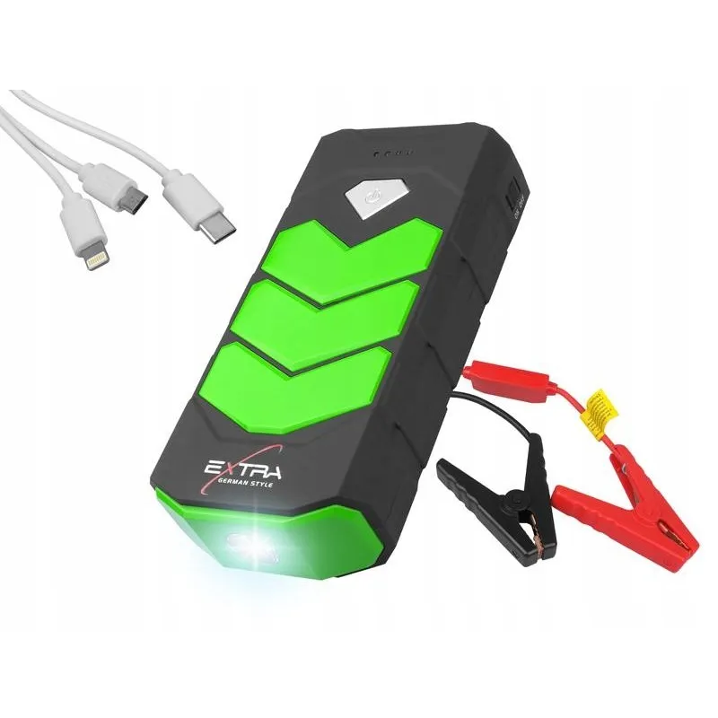 Adamanta 448 avviatore auto power bank 24000 mAh con torcia
