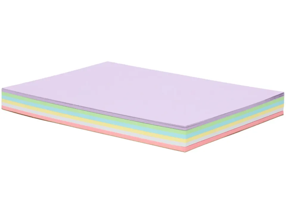 Wibra blocco cartoncino colorato A6 60 fogli 200 g