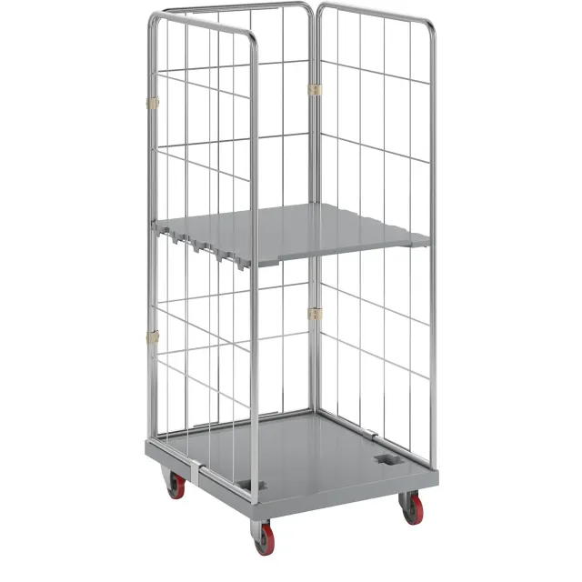 Eurokraft Pro Rollcontainer Igienico Inox 500 kg 3 Sponde