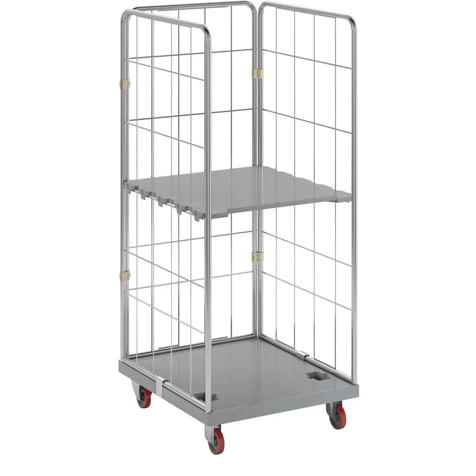 Eurokraft Pro Rollcontainer Igienico Inox 500 kg 3 Sponde