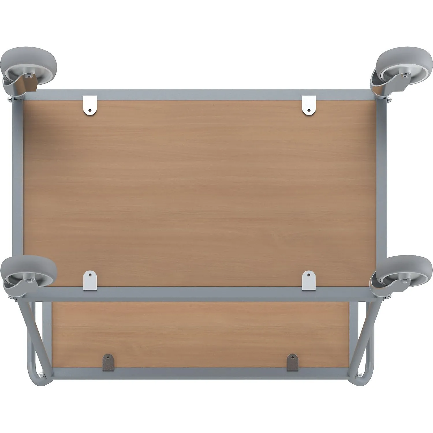Kaiserkraft eurokraft pro carrello servizio 2 ripiani 150 kg
