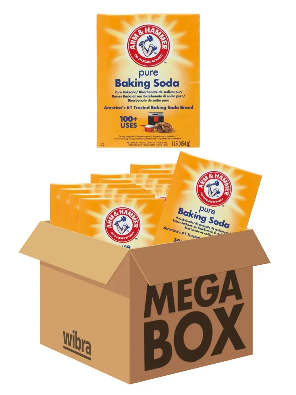 Wibra Pure Baking Soda bicarbonato 454 g per cucina e pulizia