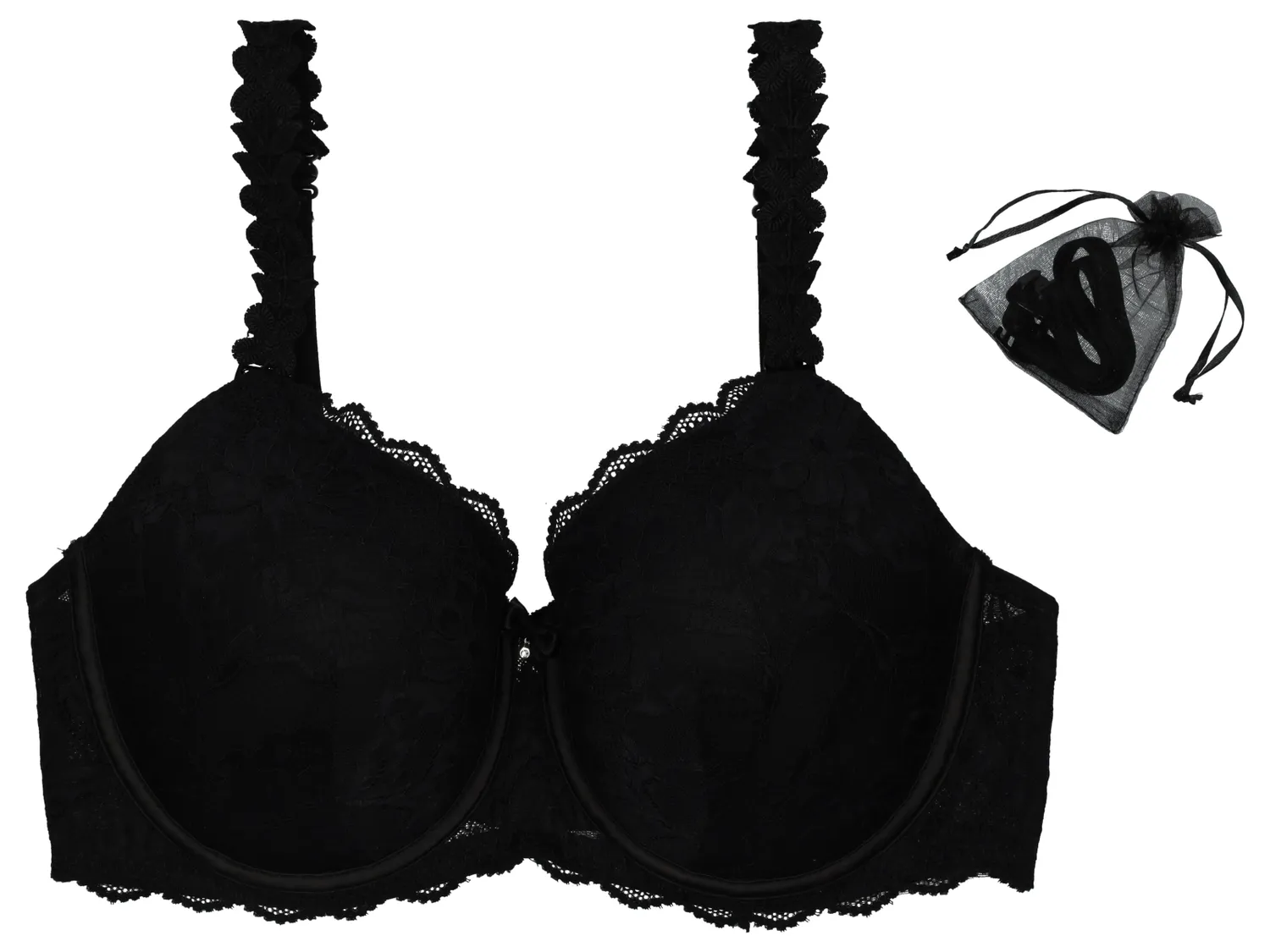 Wibra reggiseno pizzo con ferretto e spalline intercambiabili