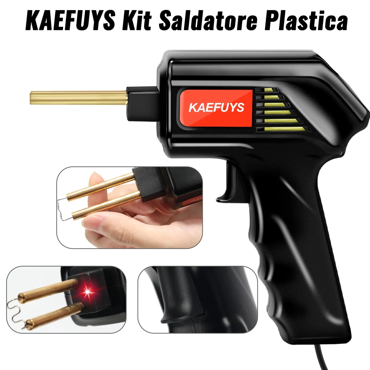 Kaefuys Saldatrice Plastica 170W con 805 Graffe 7 Forme