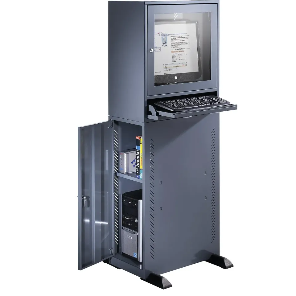 Kaiserkraft Eurokraft Basic postazione PC chiusa con serratura