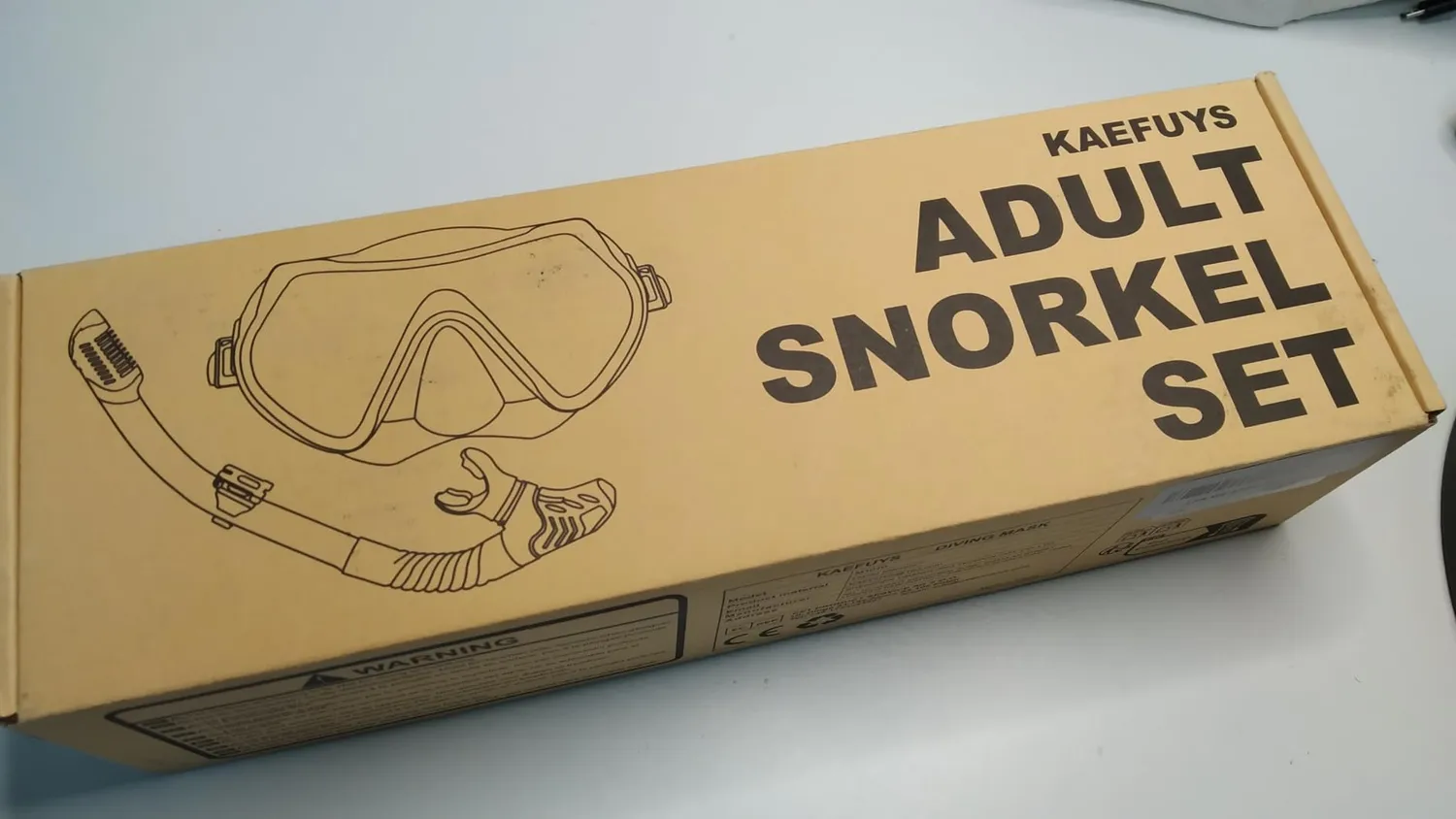 Kaefuys set snorkeling maschera subacquea 180°