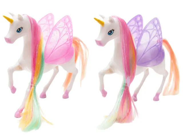 Wibra unicorno giocattolo alato 14 cm
