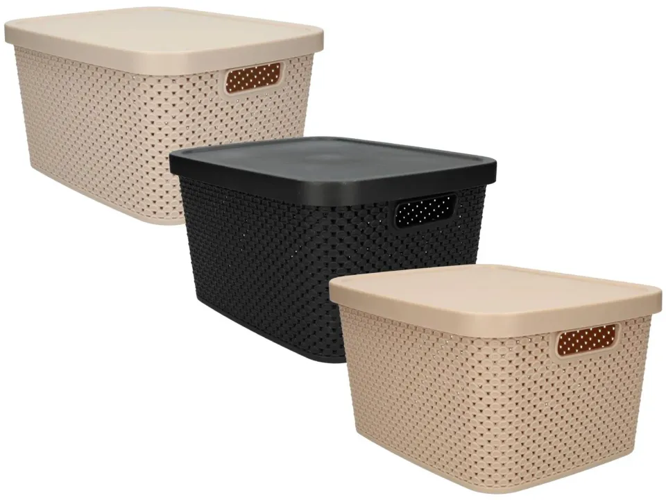 Wibra box contenitore con coperchio in plastica