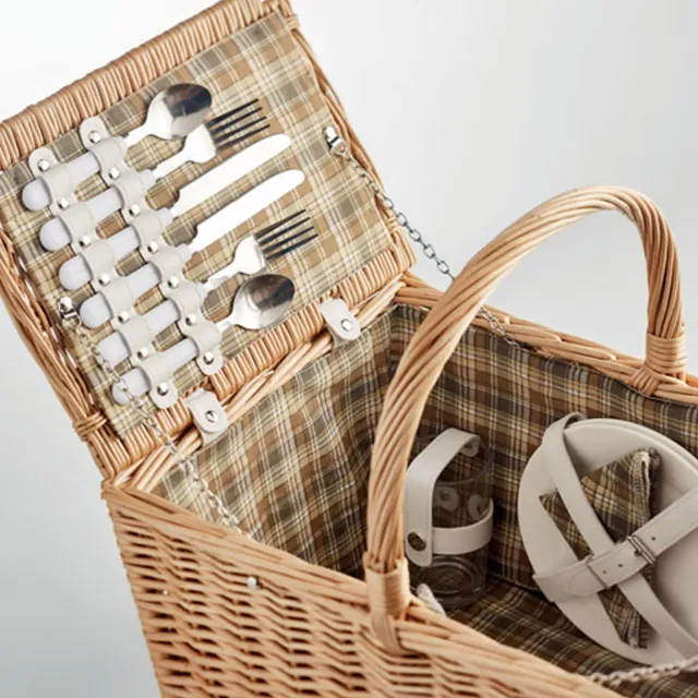 3BPRO MO6194-40 cesto picnic in vimini per 4 persone