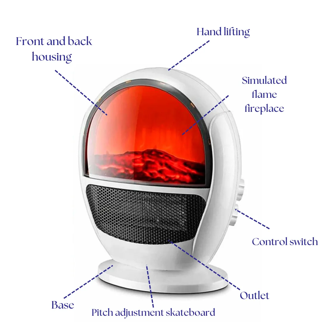 ADAMANTA 6074 stufa ceramica ventilata 2in1 1500W