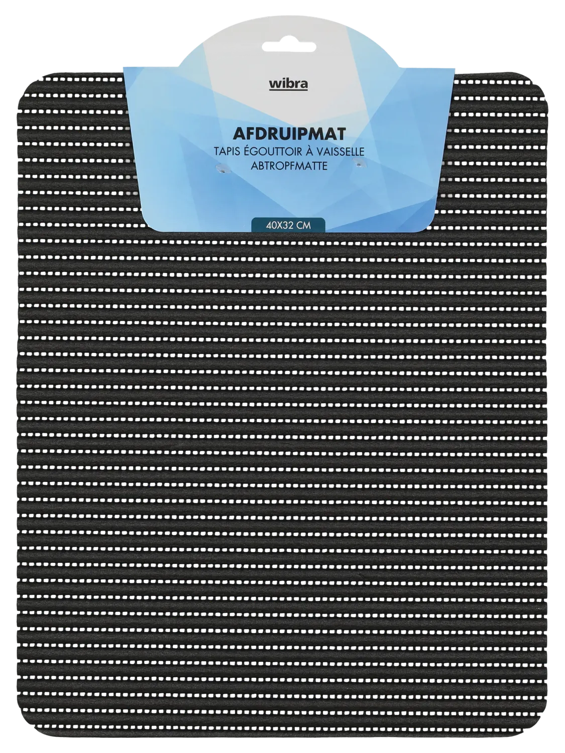 Wibra tappetino scolapiatti PVC bianco 40x32 cm