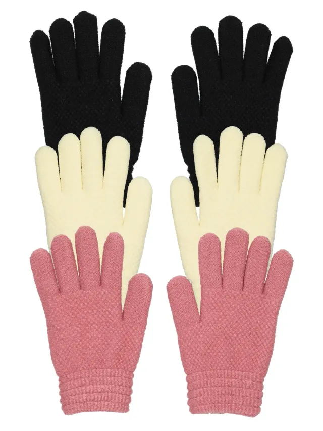 Wibra guanti donna jacquard 1 paio caldi