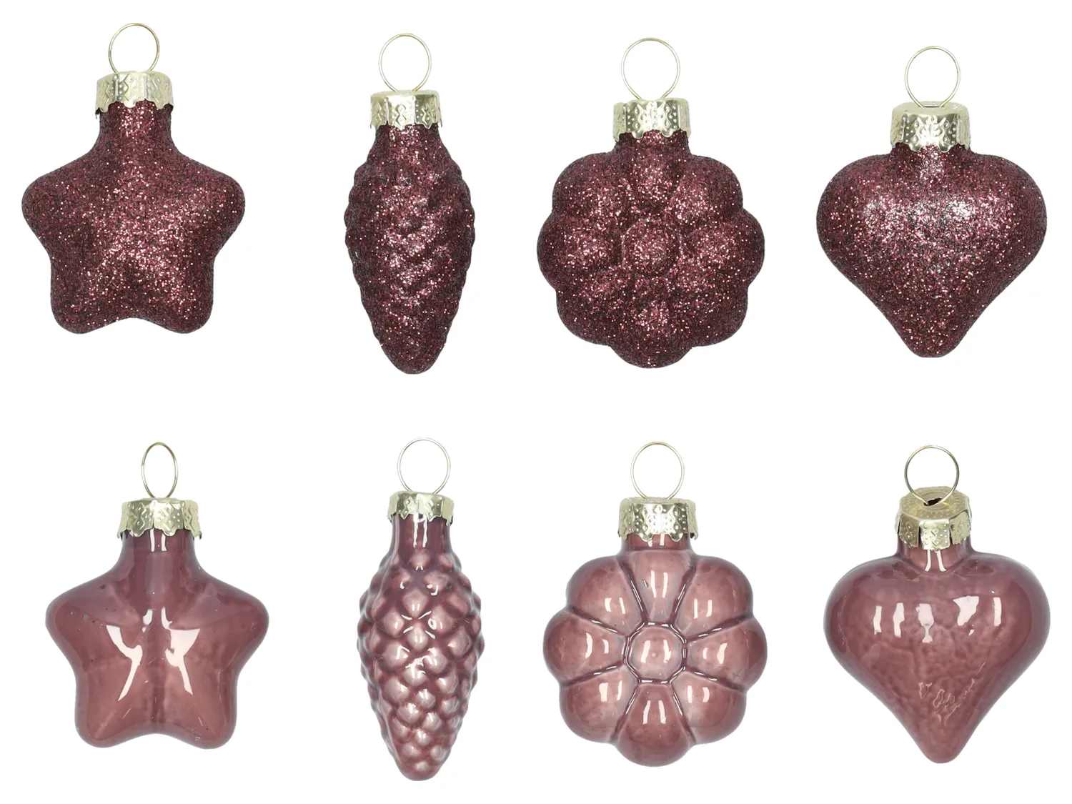 Wibra addobbi vetro albero natale 8 pezzi