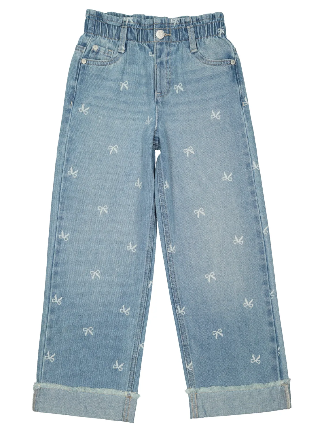 Wibra Jeans Bambina Denim con Fiocchi