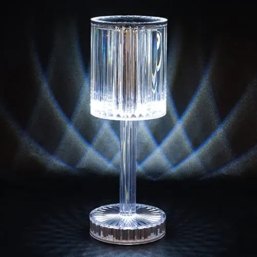 Euromarketing Crystal Touch Lampada LED tavolo touch ricaricabile