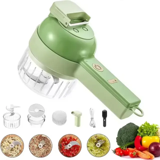 ADAMANTA tritatutto verdure elettrico USB con spazzola