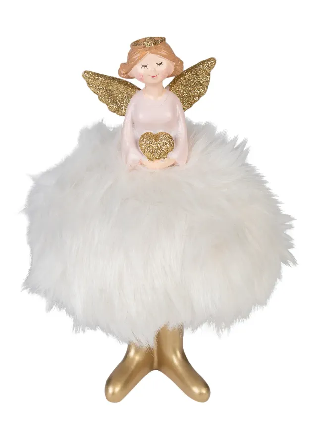 Wibra Angelo bambina gonna piume 20 cm