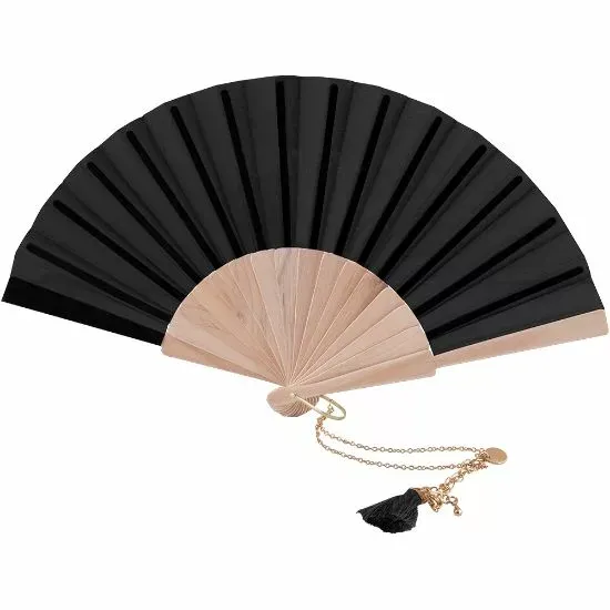 3BPRO ventaglio pieghevole 23 cm legno poliestere