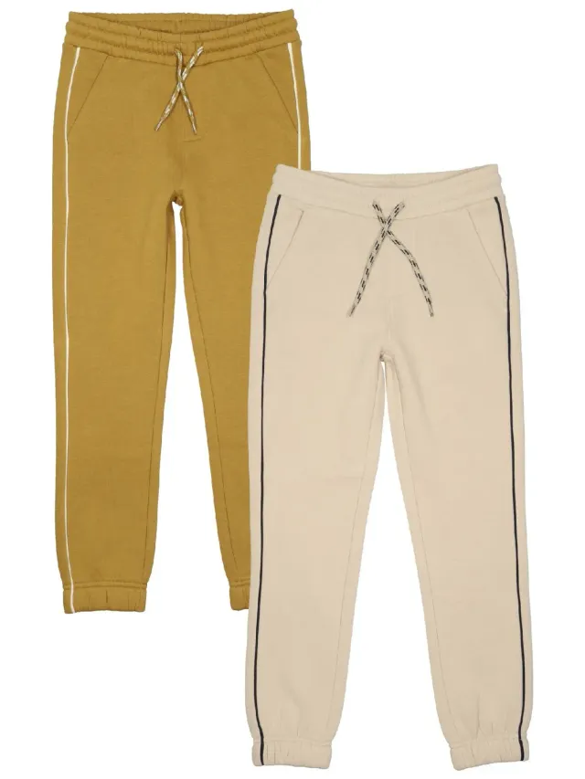 Wibra pantaloni jogging ragazzo piping comodi