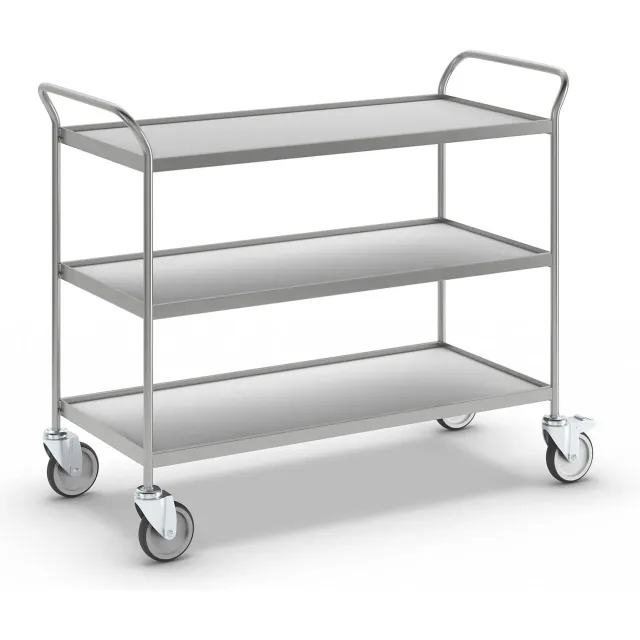 Eurokraft Pro carrello servizio 3 ripiani 150 kg grigio