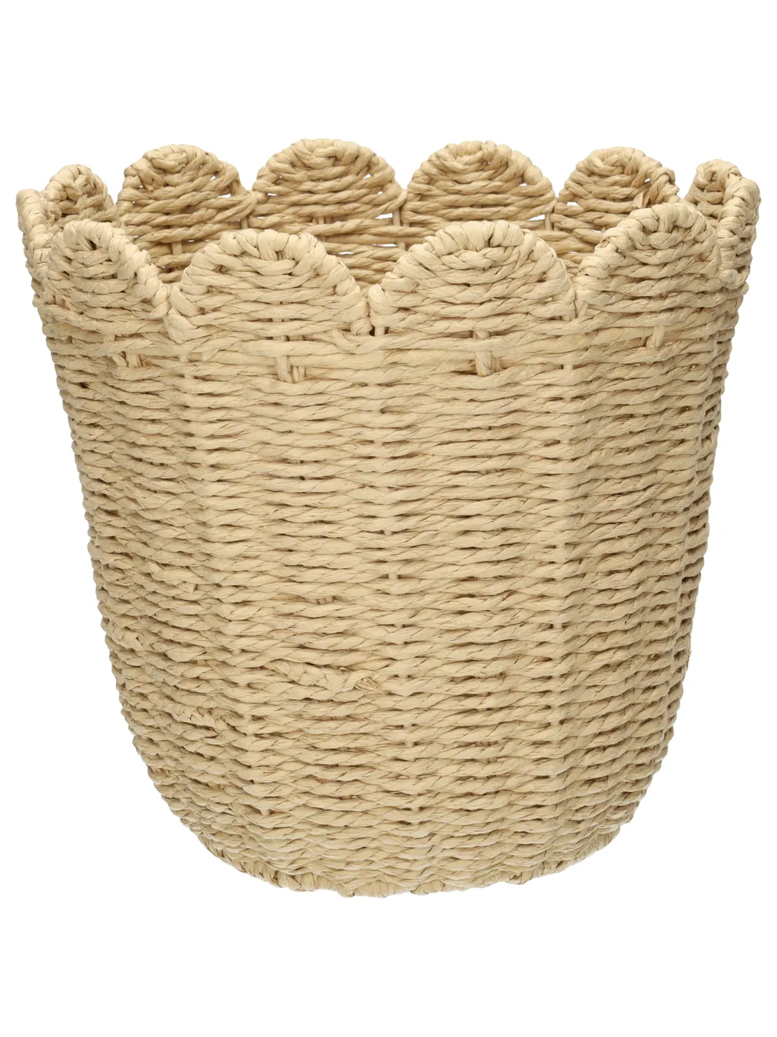 Wibra Wavy cestino rotondo intrecciato