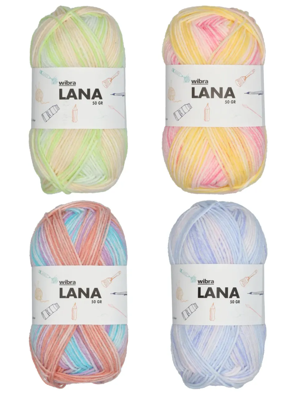 Wibra Lana filato per maglia 50 g 165 m